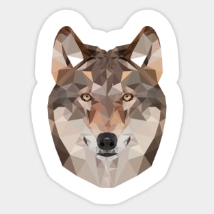 Geometric Wolf Pattern Sticker